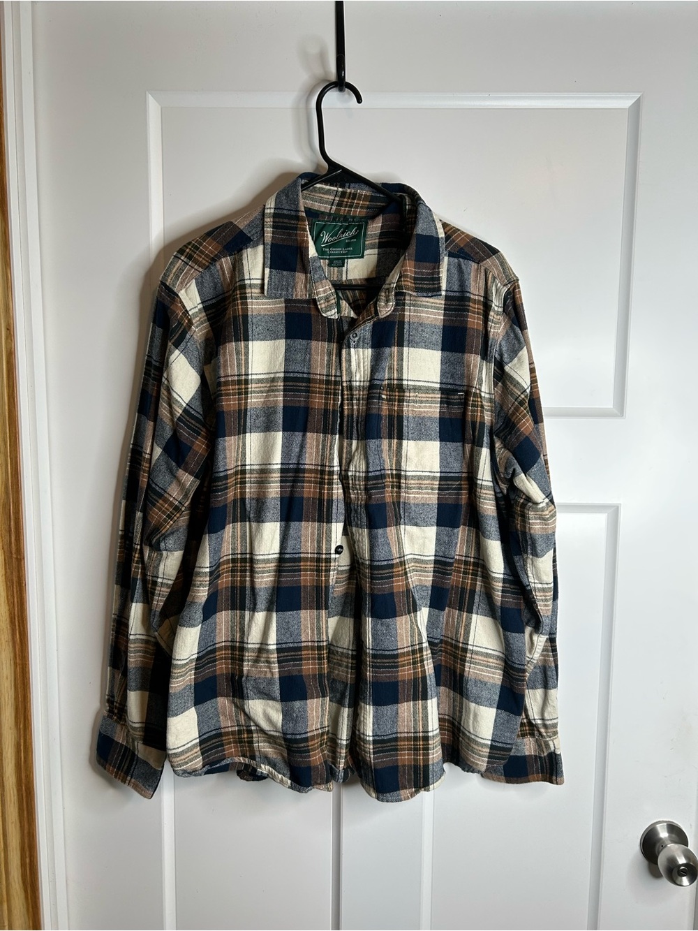 Woolrich Men’s XXL Long Sleeve Flannel Shirt Plaid Outdoors 4949